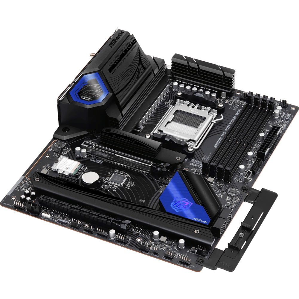ASRock B650E PG Riptide WiFi AMD 600 Series ATX Motherboard | 90 - MXBL00 - A0UAYZ | - Vektra Computers LLC ASRock B650E PG Riptide WiFi AMD 600 Series ATX Motherboard | 90 - MXBL00 - A0UAYZ | - Vektra Computers LLC